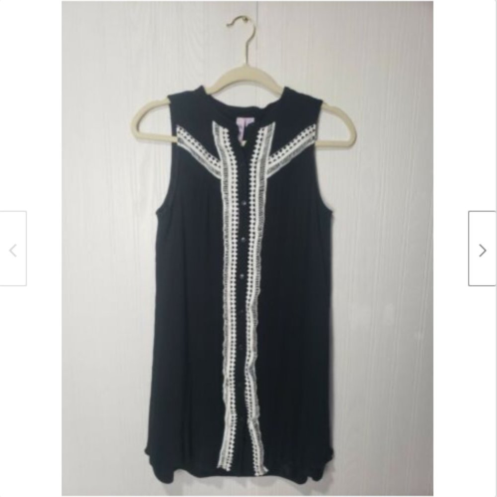 Francesca's Boho Button Down Shift Dress
